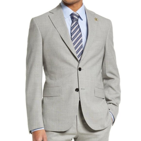 Ted Baker Ralph Wool Suit Gray size 40L 40 Long $998 - Picture 5 of 13